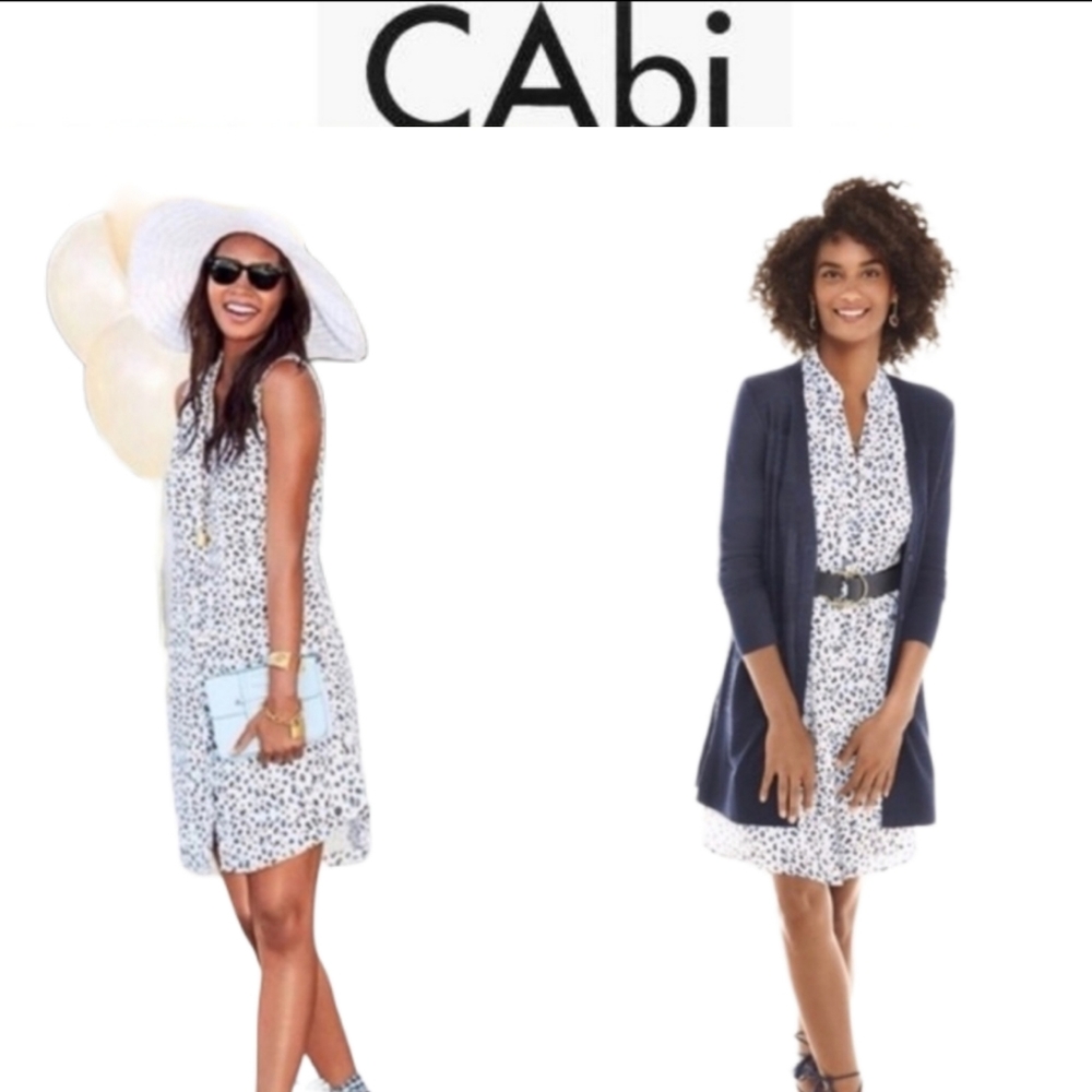 Cabi Camilla button sleeveless shirt dress size XS